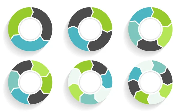 Circle arrows infographic. Business template in flat design style. — Stock Photo, Image