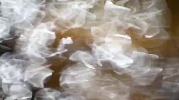 Абстрактне Розмиття Блимаючим Фоном Вогнів Боке — стокове відео