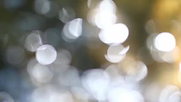 Flou Abstrait Avec Clignotement Bokeh Lumières Arrière Plan — Video