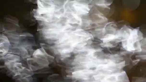 Kabur Abstrak Dengan Latar Lampu Bokeh Berkedip — Stok Video