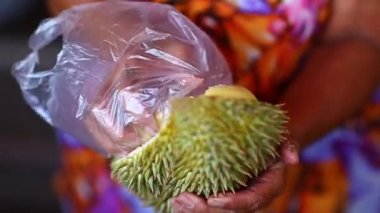 Tayland sokak gıda Durian meyve