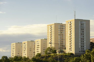 Modern apartmanlar, Stockholm - İsveç.