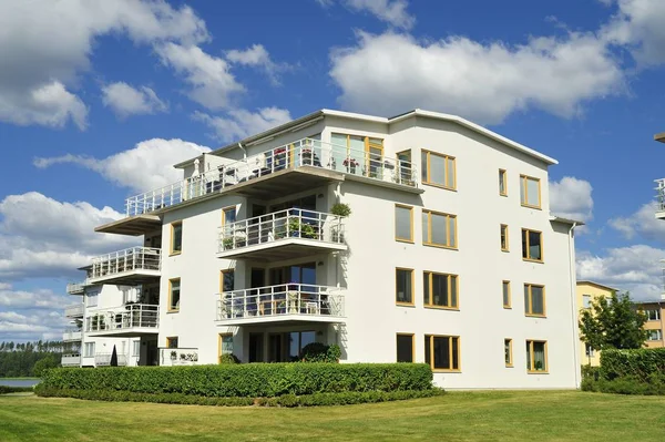 Prédios Apartamentos Modernos Área Estocolmo — Fotografia de Stock