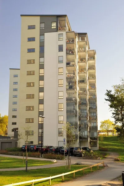 Modernos Edificios Apartamentos Estocolmo Suecia — Foto de Stock