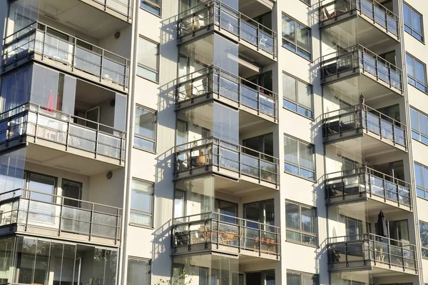 Moderne Flatgebouwen Stockholm Zweden — Stockfoto