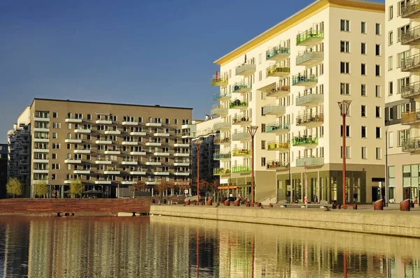 Modern Apartment Buildings Stockholm Sweden — Stock Photo, Image