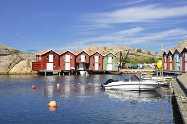 Beautiful Landscape View Fishing Houses Kungshamn — Stock Photo, Image