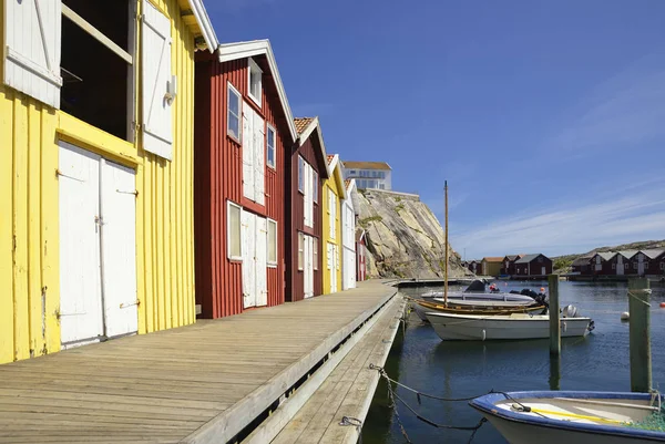 Beautiful Landscape View Fishing Houses Kungshamn — Stock Photo, Image