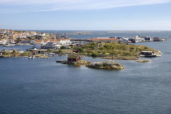 Hermosa Vista Del Paisaje Sueco Las Casas Pesca Kungshamn —  Fotos de Stock