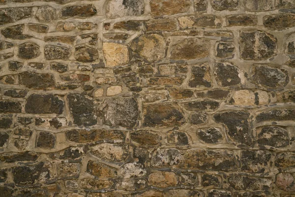 Textur Und Hintergrund Der Steinmauer Nahaufnahme — Stockfoto