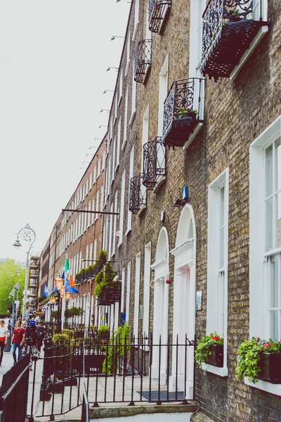Dublin Írország Május 2018 Felvázoló Harcourt Street György Korabeli Épület — Stock Fotó