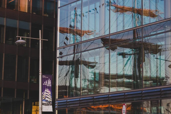 Dublin Ireland June 3Rd 2018 Heritage Vessels Reflected Exterior Modern — Stock Photo, Image