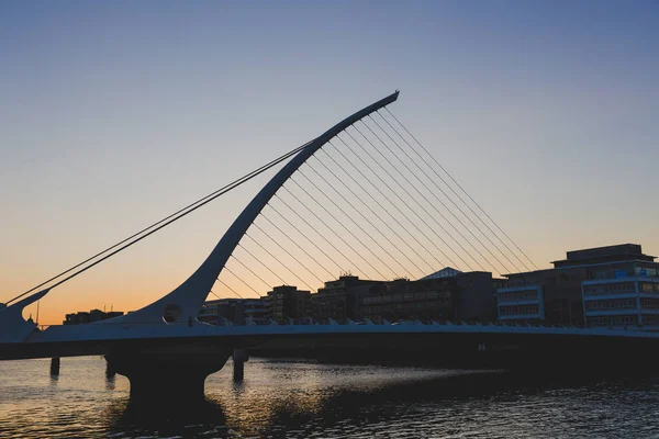 Dublin Irlandia Czerwca 2018 Samuel Beckett Mostu Nad Rzeką Liffey — Zdjęcie stockowe