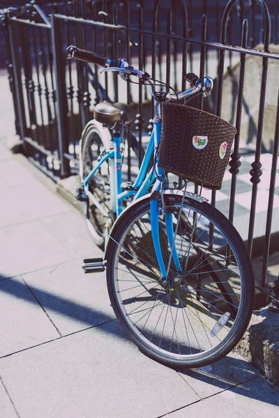 Dublin Irlande Mai 2018 Vélo Avec Autocollants Oui Faveur Abrogation — Photo