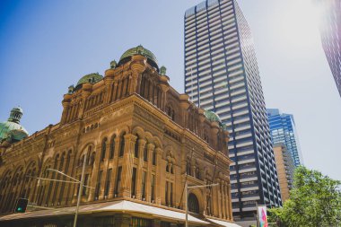 Sydney, Avustralya - 26 Aralık 2014: dış ve Sydney Cbd Kraliçe Victoria Buildingdepartment deposunda mimarisi