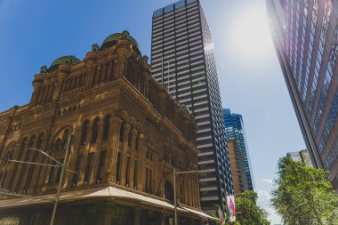 Sydney, Avustralya - 26 Aralık 2014: dış ve Sydney Cbd Kraliçe Victoria Buildingdepartment deposunda mimarisi
