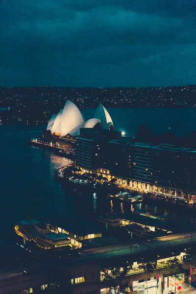 Sydney Autriche Décembre 2014 Gratte Ciel Sydney Circular Quay Surplombant — Photo