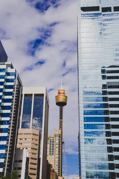 Sydney Australië December 2014 Moderne Hoogbouw Darling Harbour Uitzicht Westfield — Stockfoto