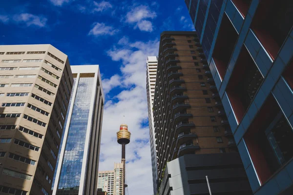 Sydney Australia Dicembre 2014 Moderni Grattacieli Darling Harbour Vista Sulla — Foto Stock
