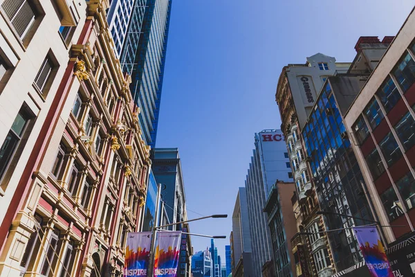 Sydney Australien December 2014 Arkitekturen Gatorna Sydney Central Business District — Stockfoto