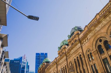 Sydney, Avustralya - 26 Aralık 2014: dış ve Sydney Cbd Kraliçe Victoria Buildingdepartment deposunda mimarisi