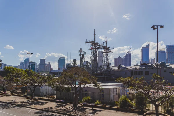 Sydney Australië December 2014 Uitzicht Sydney Cowper Wharf Gebied Buurt — Stockfoto