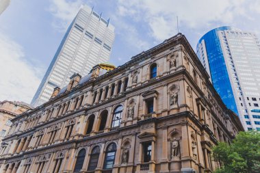 Sydney, Avustralya - 26 Aralık 2014: Sydney Cbd tarihi The Rocks bölgesi detayını