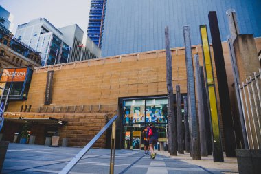 Sydney, Avustralya - 30 Aralık 2014: dış Cbd Sidney Müzesi
