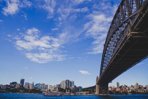 Sydney Australie Décembre 2014 Vue Pont Port Sydney Basse Perspective — Photo