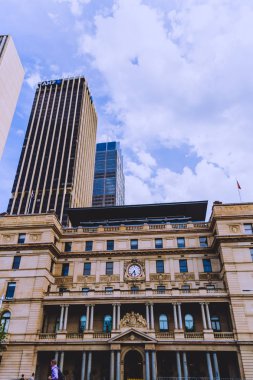 Sydney, Avustralya - 1 Ocak 2015: Sydney Belediye düşük bakış açısından
