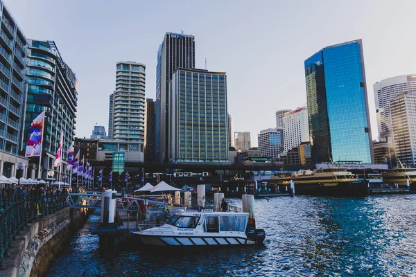 Sydney Australia Diciembre 2014 Edificios Hoteles Que Rodean Circular Quay — Foto de Stock