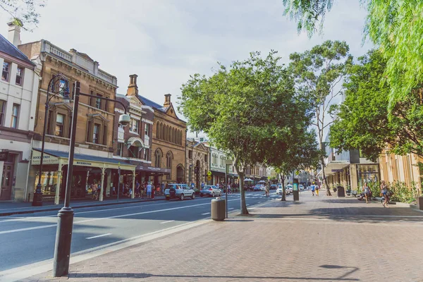 Sydney, Avustralya - 1 Ocak 2015: detay olarak Sydney Cbd The Rocks tarihi bölgesi