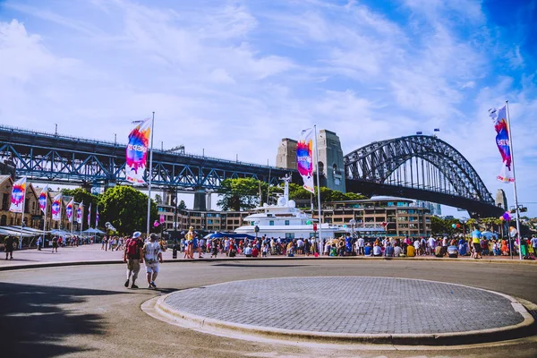 Sydney Australia Enero 2015 Puente Del Puerto Sydney Visto Desde — Foto de Stock