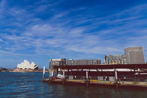 Sydney Australia Stycznia 2015 Wszystko Circular Quay Sydney Harbour Opery — Zdjęcie stockowe