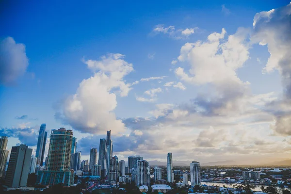 Gold Coast Austrália Janeiro 2015 Vista Dos Arranha Céus Entradas — Fotografia de Stock