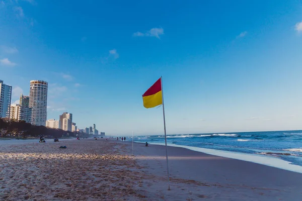 Guldkusten Australien Januari 2015 Stranden Surfers Paradise Queensland Med Gyllene — Stockfoto