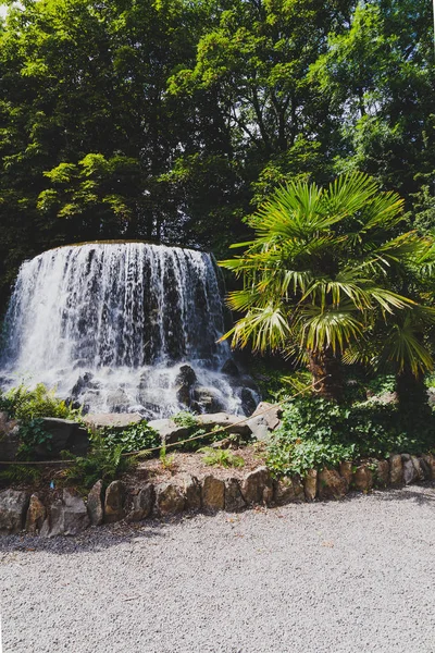 Dublin Irlanda Agosto 2018 Vista Cachoeira Dos Jardins Iveagh Centro — Fotografia de Stock