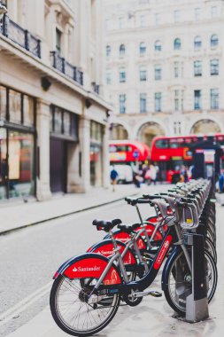 Londra şehir merkezinde Regent Street London, Büyük Britanya - 16 Ağustos 2018: Mimarlık