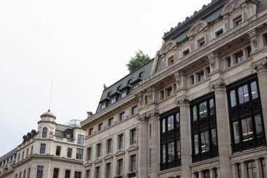 Londra şehir merkezinde Regent Street London, Büyük Britanya - 16 Ağustos 2018: Mimarlık