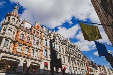 Londra şehir merkezinde Regent Street London, Büyük Britanya - 21 Ağustos 2018: Mimarlık