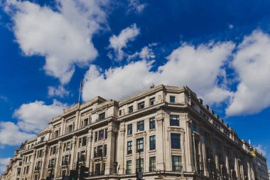 Londra şehir merkezinde Regent Street London, Büyük Britanya - 21 Ağustos 2018: Mimarlık