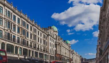 Londra şehir merkezinde Regent Street London, Büyük Britanya - 21 Ağustos 2018: Mimarlık