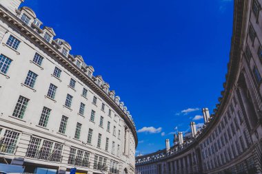 Londra şehir merkezinde Regent Street London, Büyük Britanya - 21 Ağustos 2018: Mimarlık