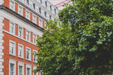 London, Büyük Britanya - 22 Ağustos 2018: mimaride Mayfair, Londra şehir merkezinde