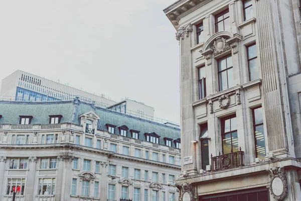 Londra şehir merkezine yakın Regent Street London, Büyük Britanya - 13 Ağustos 2018: Mimarlık