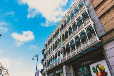 Dublin, İrlanda - 26 Eylül 2018: Dublin Stephen'ın yeşil alışveriş merkezi