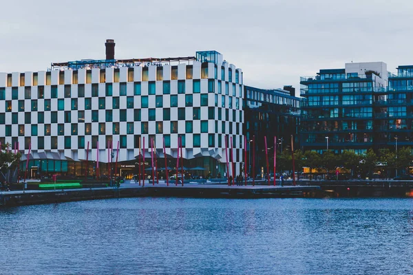 Dublin Irlanda Setembro 2018 Detalhes Grand Canal Square Centro Cidade — Fotografia de Stock