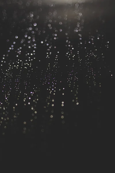 Bokeh Lumières Créées Par Des Gouttes Pluie Sur Des Fenêtres — Photo