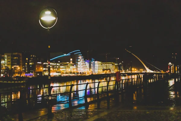 Dublin Ierland November 2018 Nacht Tijd Schot Van Gebouwen Van — Stockfoto