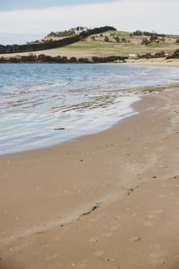 Cremorne güneşli Avustralya plaj, Tazmanya